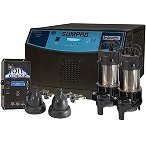 Sumpro 100 Platinum with 2 sump pumps 3-4 HP rated up to 85 GPM eachp